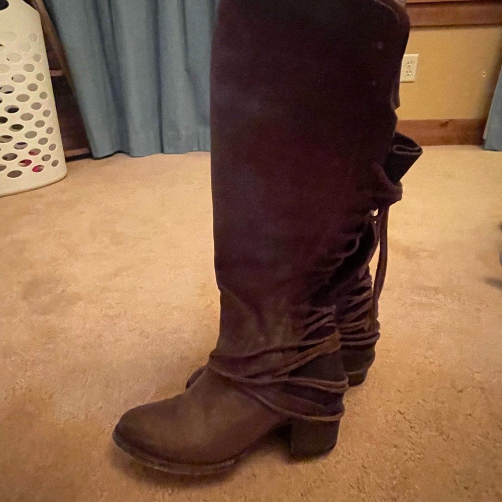 Freebird by Steven Dark Brown Lace Up Boots